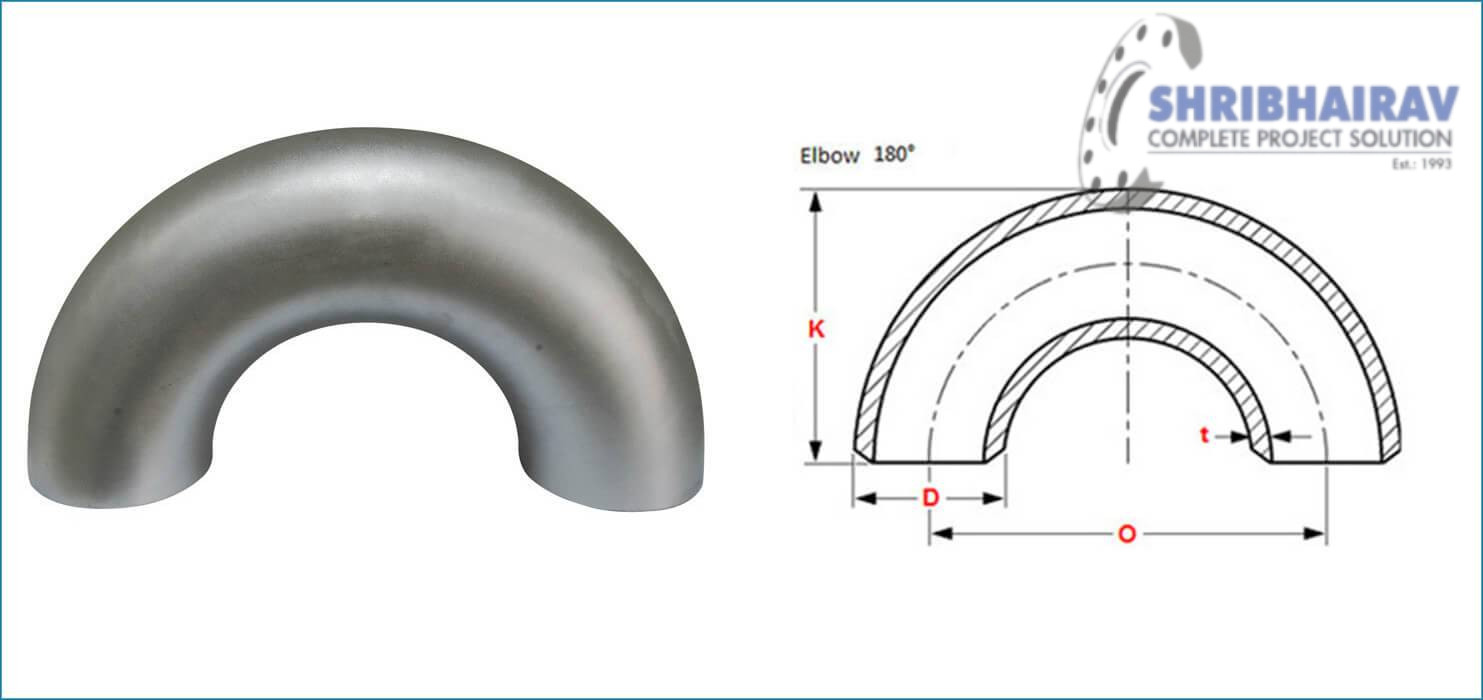 Buttweld 180 Degree Elbow