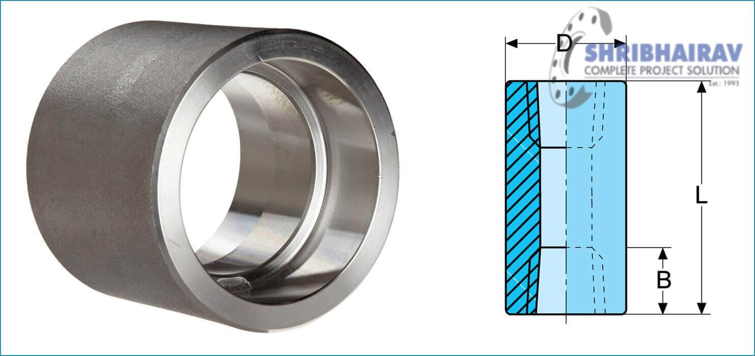 ASME-b16.11 Forged Socket Weld Full Coupling