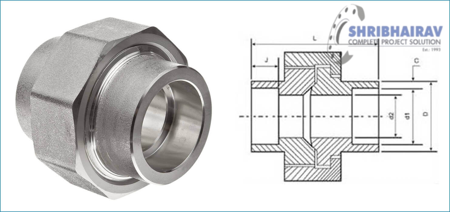 ASME-b16.11 Forged Socket Weld Union