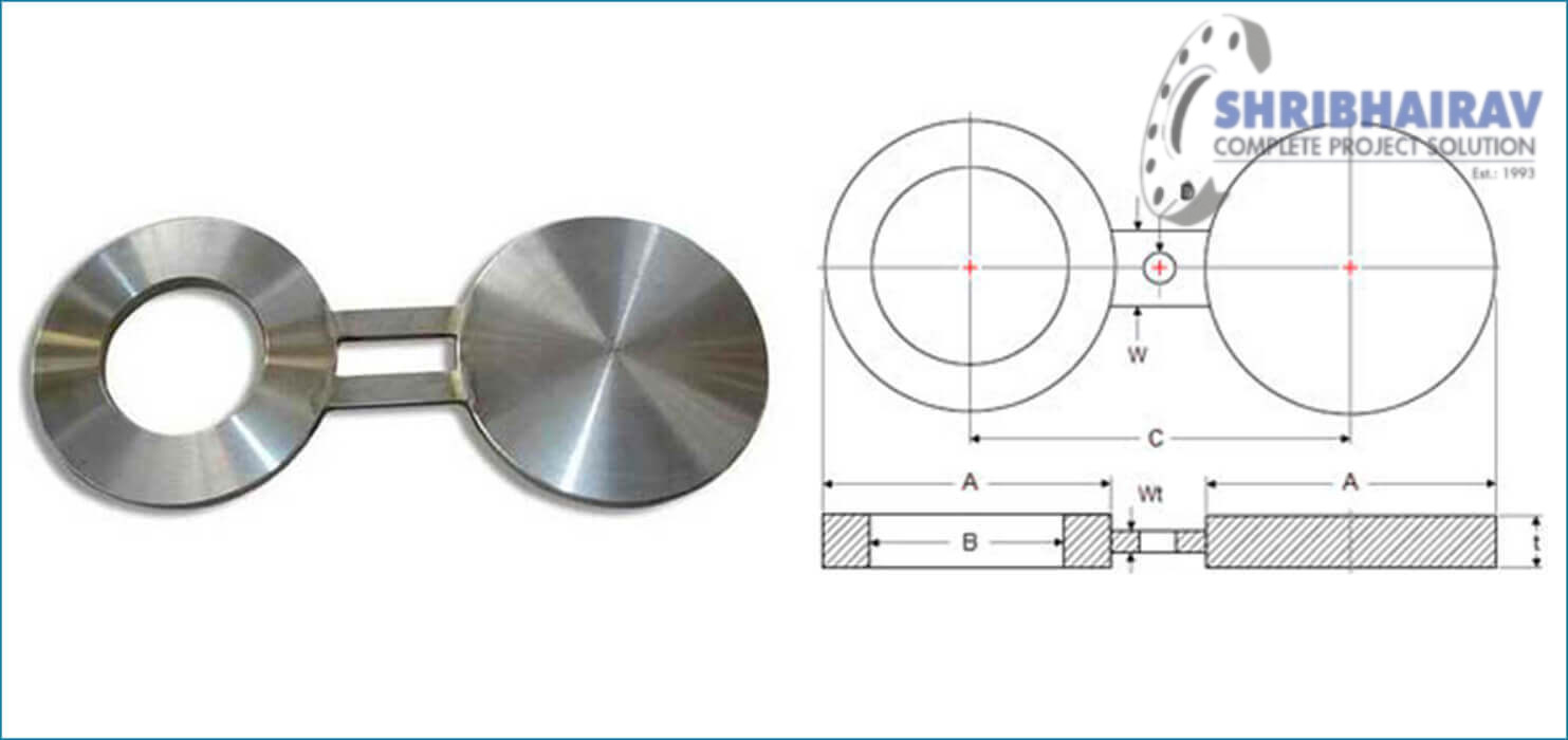 ASTM B564 Nickel Alloy 200 / 201 Spectacle Blind Flanges